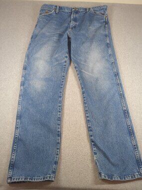 Wrangler George Strait Cowboy Cut Jeans Men's 38x34 Blue Denim 13MGSHD